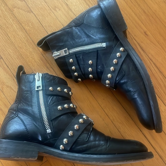 Zadig & Voltaire Laureen Studded Spikes Ankle Boots - Picture 5 of 12